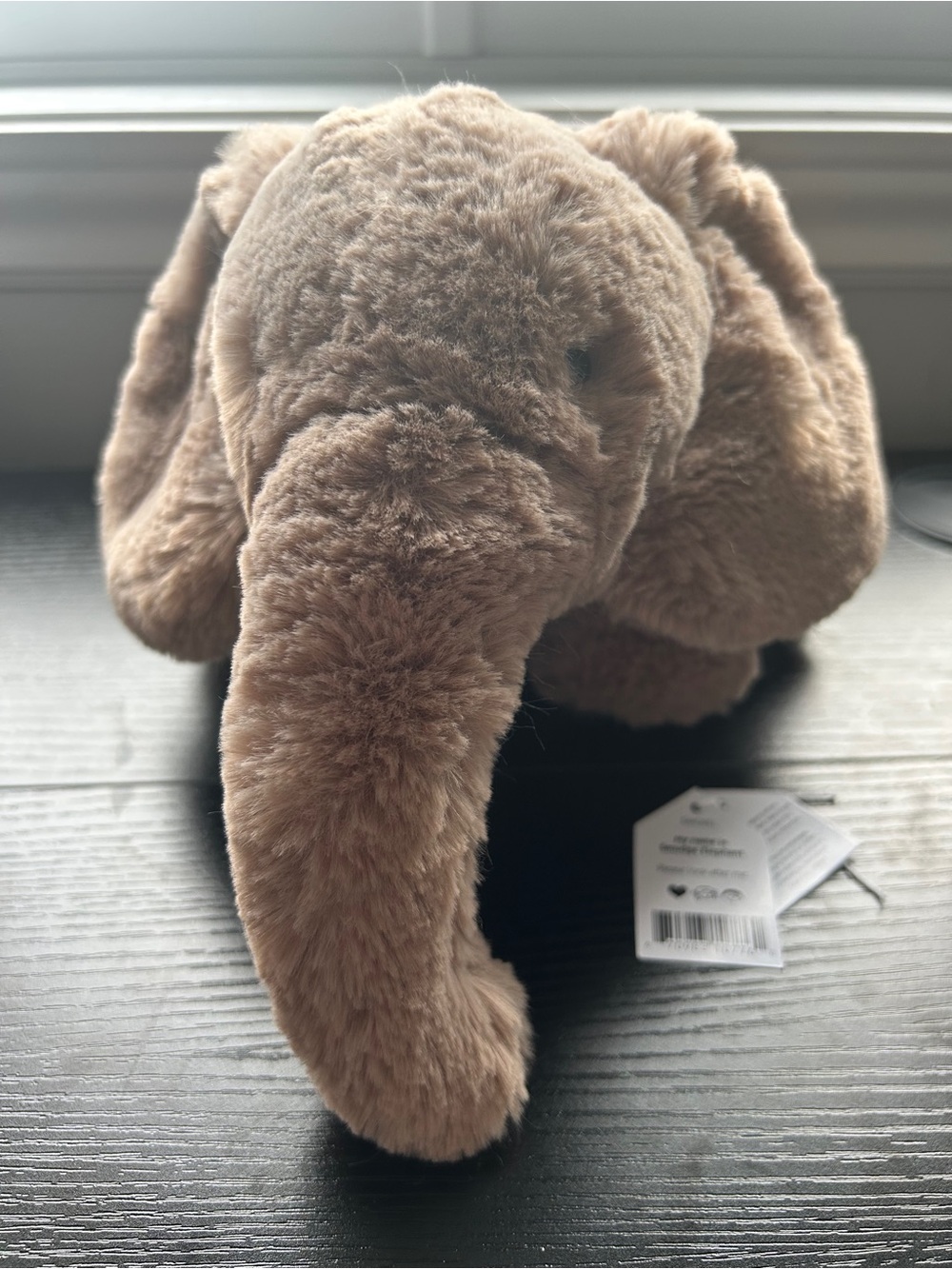 Jellycat Medium Smudge Elephant - Tags Detached